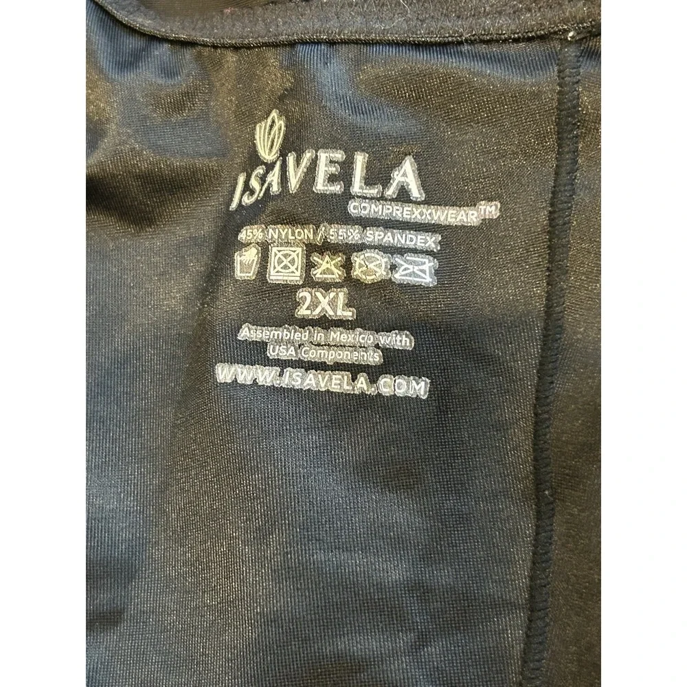 Isavela Compression Surgery Garment Body Suit Thigh Length open crotch 2XL